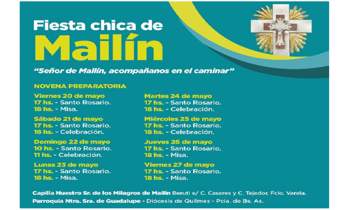 Florecio Varela: Novena preparatoria de la Fiesta de Mailín